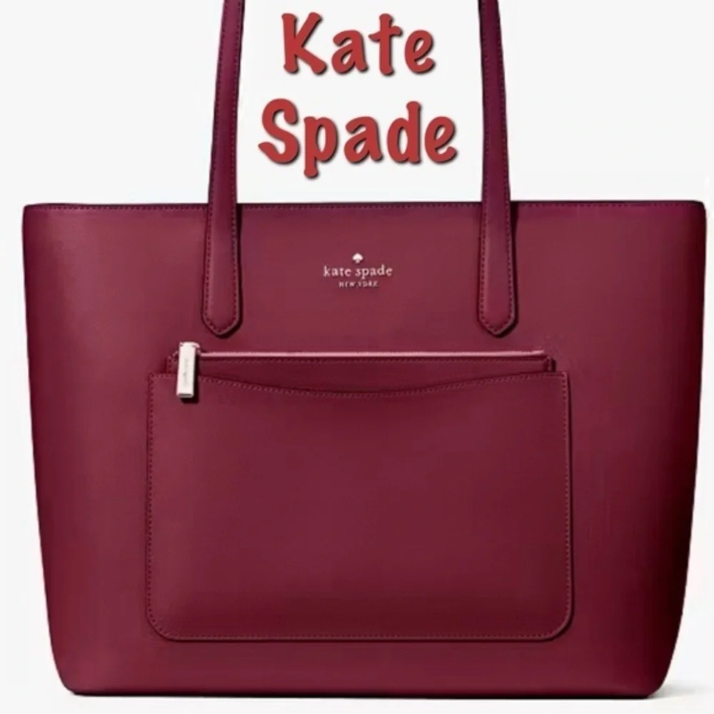 Kate Spade 3 piece set with tote wristlet and pouch
